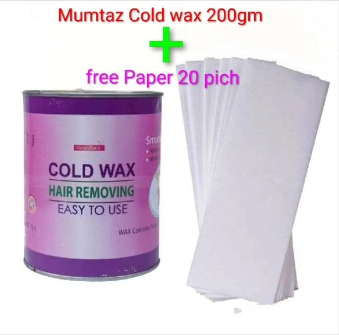 Mumtaz Cold wax 200gm + free Paper 20 pich 1