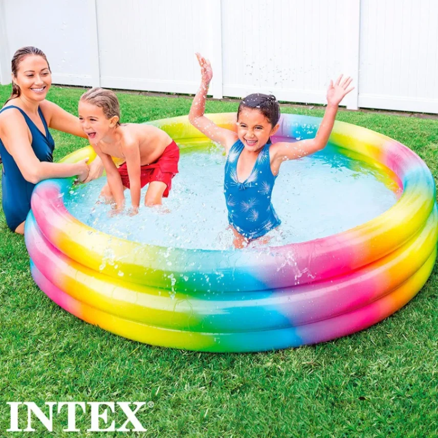 Intex Swimming Pool (24&quot; x 8&quot;) for Kids, Baby Pool Bath Water Tub 1