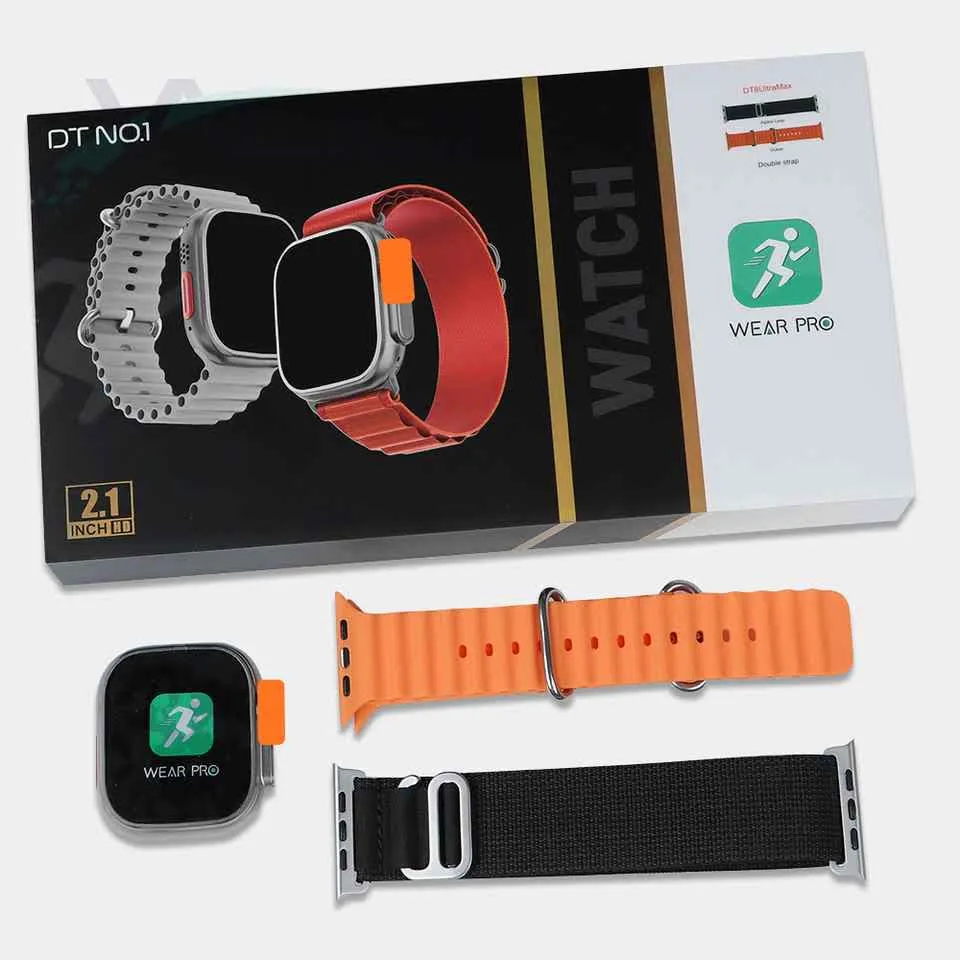 DT NO.1 DT8 Ultra Max 49mm Smart Watch With Dual Straps 1