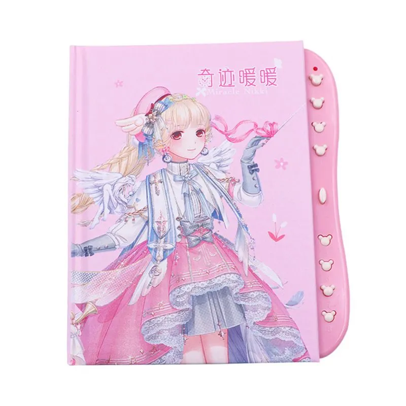 Creative Cartoon Password Diary Notebook - Children Cute Princess Password Lock Diary - Amazing Gift For Kids 1