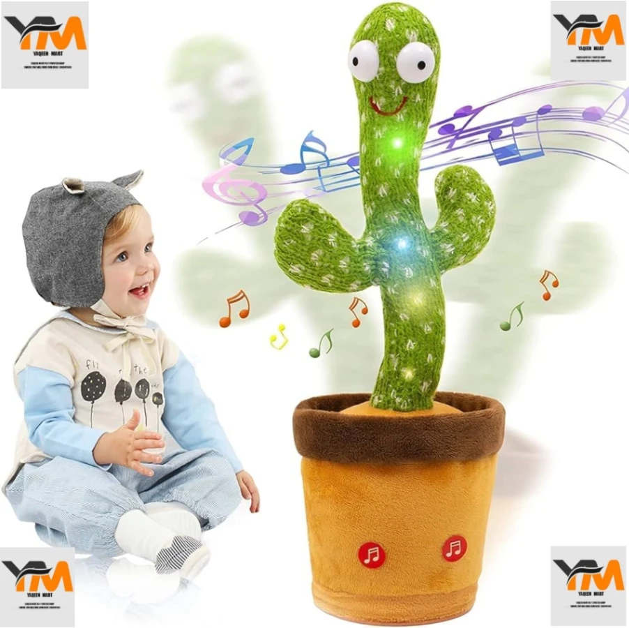 Dancing Talking Cactus Plush Toy – Singing, Recording &amp; Mimicking Electronic Cactus Toy for Kids 1