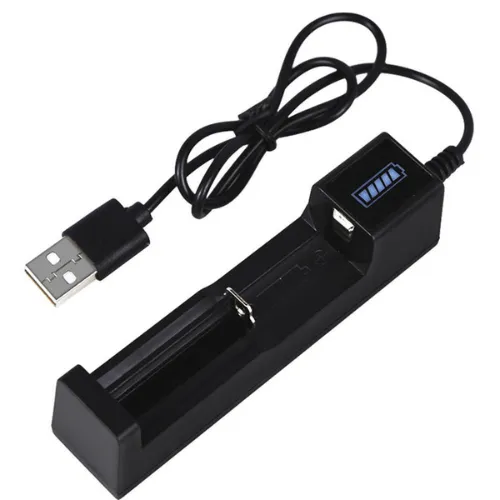 Charger 3.7 Volt Battery Charger Trimmer Battery Charger -  LED indicator, red light on charging - 1