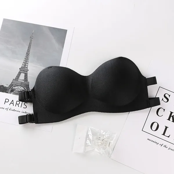 Sexy Strapless Seamless Bra Push Up Bra Backless Strap with Foam Wireless Bralette 1