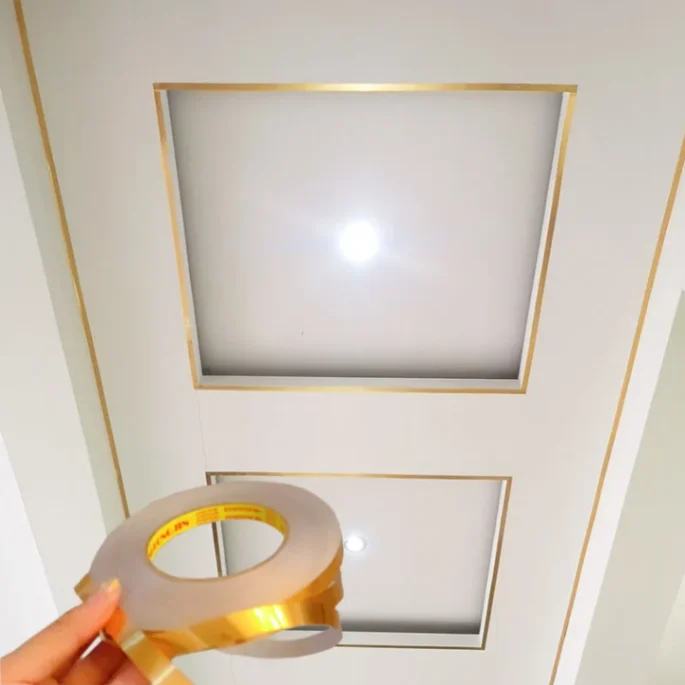 Tape Strip Joints Beauty Stickers Decals Home Decor 50 Meter Gold Self-Adhesive Stickers Waterproof Tile Wall Tile space Sealing 1