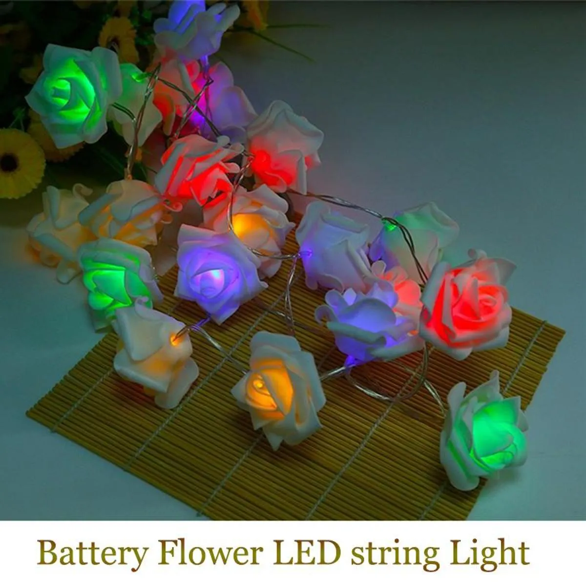 Rose Flower Fairy String Light 80 LEDs Modes change - Room Decoration Light 1