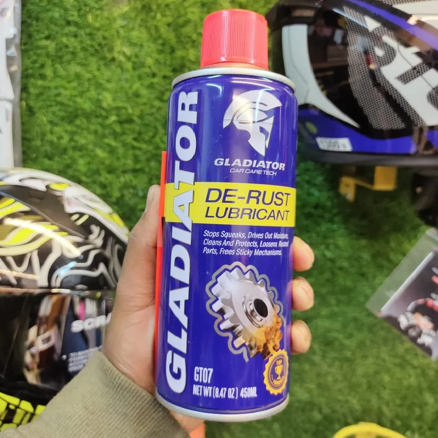 Gladiator De-Rust Lubricant 450ml, anti rust proof lubricant, Rust Cleaner Remover and Protector Liquid Spray 1