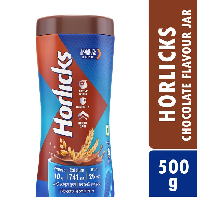 Horlicks Chocolate Flavour Jar 500g (Powder Drink) 1