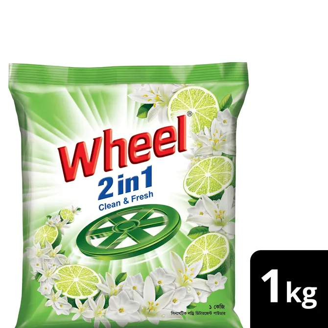 Wheel Washing Powder 2in1 Clean & Fresh 1Kg 1