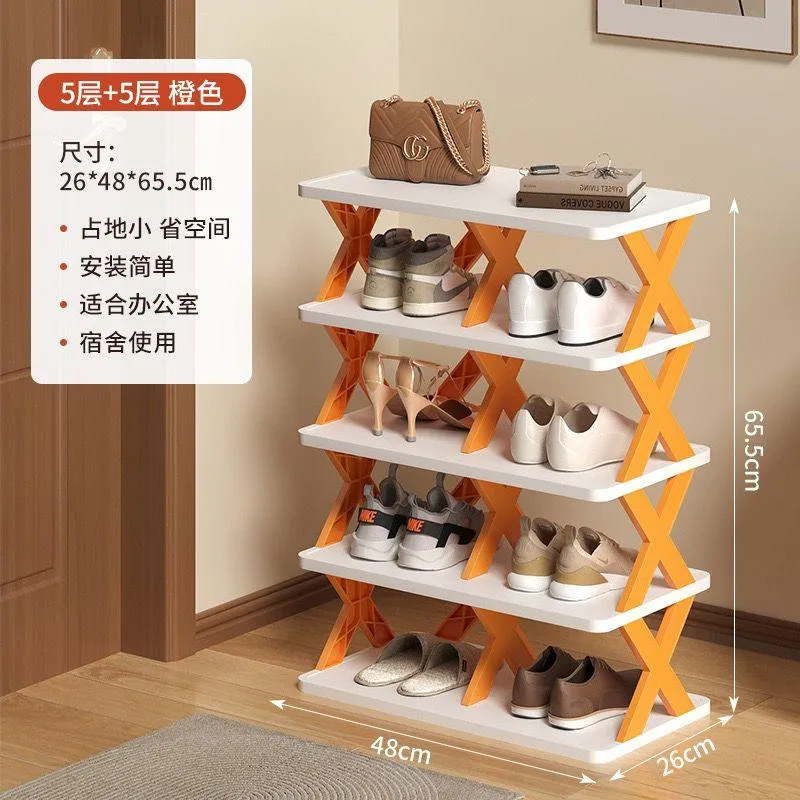 5 Layer Double Part Shoe Rack Organizer, Smart Foldable Shoe Rack 1