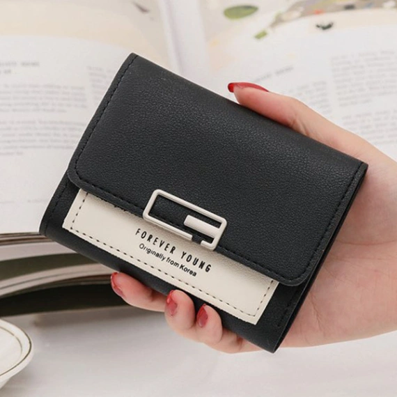 Korean Fashion Ladies Mini Wallet clutch purse For Women Card Holder Short PU Leather Bags 1