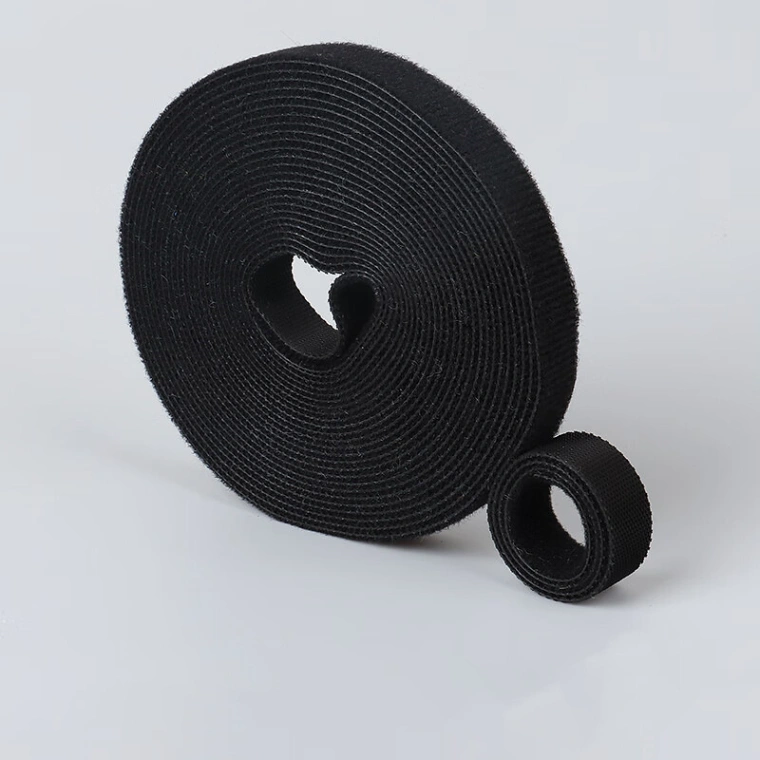 Velcro Cable Organizer Tape 5M – Wire Management Strap, Reusable Hook and Loop Roll T-Shaped Back Tie, Headphone Data Cable Storage Belt, Power Cord Harness Belt, Nylon Velcro Tie 1