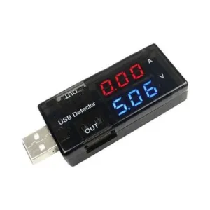 USB current and voltage detector tester USB meter voltage meter tester double table display voltage monitor 1