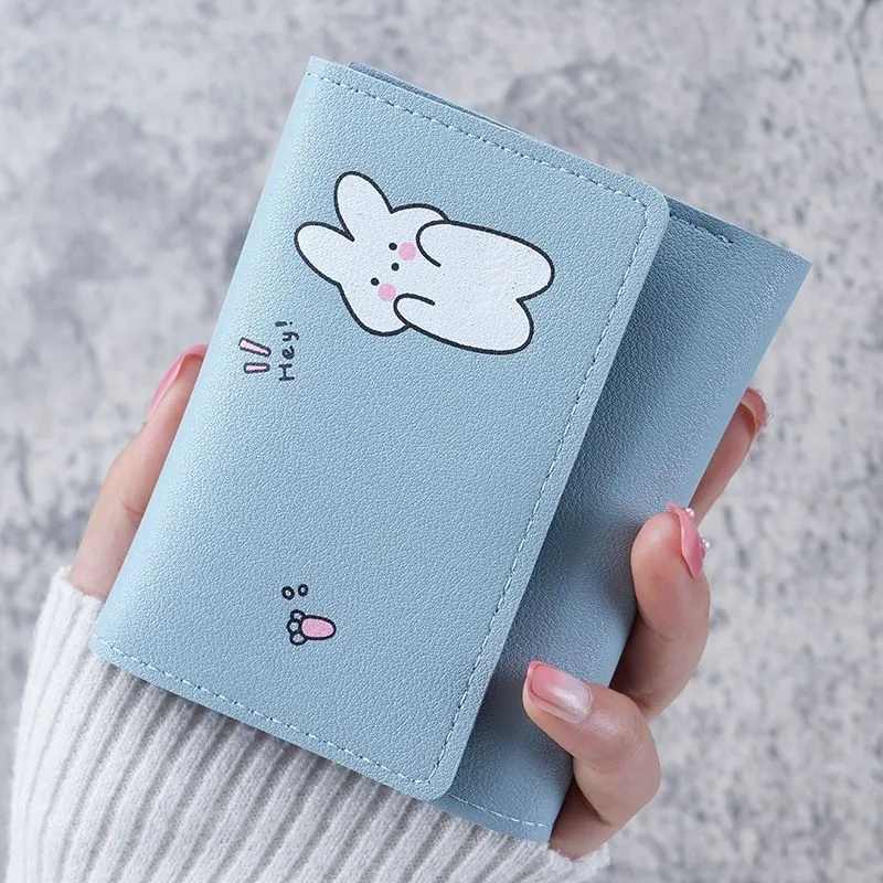 Ladies clutch purse Mini Wallet For Women Card Holder Short PU Leather Bags Short Small Coin Keeper for Girls - Mani Bag 1