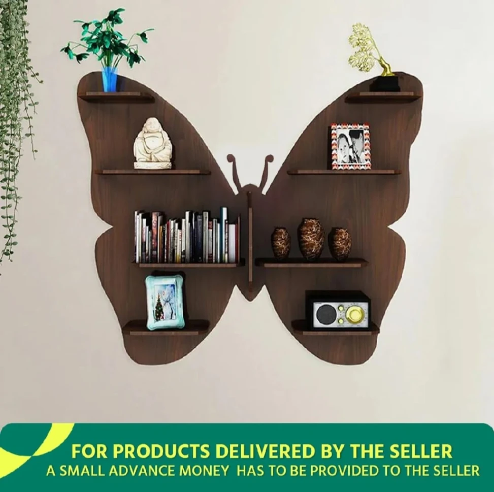 Wooden board Made Butterfly Shelf. A New Dimension of Home Beauty 1