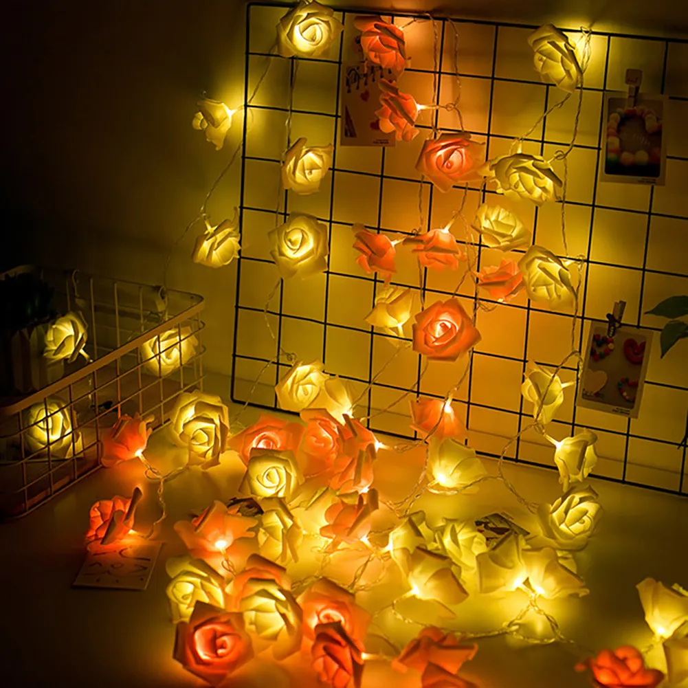 Rose Flower Fairy String Light 80 LEDs Modes change - Room Decoration Light 1