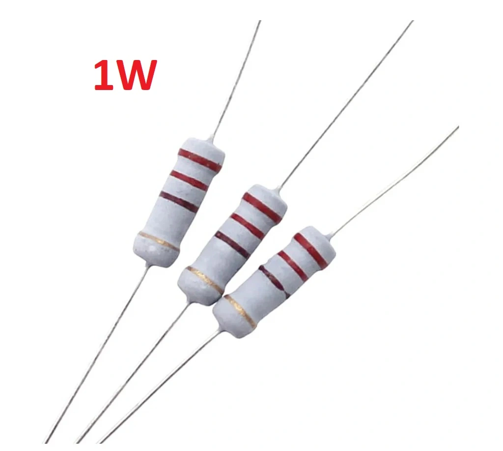 10Pcs 1 Watt 120 Ohm Resistor Power Resistor 1W 120 Ohm Metal Film Resistor 120 Ohm Resistor 1 Watt Metal Oxide Film Axial Lead ±5% Tolerance Passive component 1