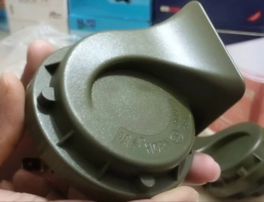 Karsa Army Horn 60E For Car And Bike. Super Loud Electric Snail Horn, 410Hz Low Tone, 510Hz High Tone. 2