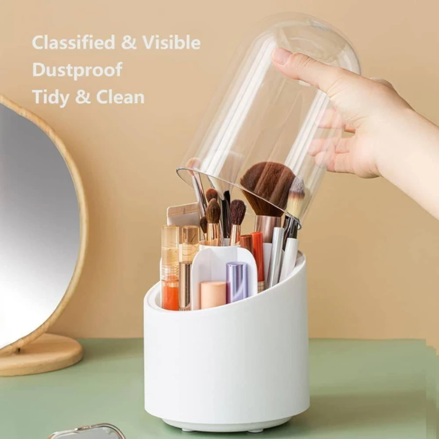 360° Rotating Makeup Brush Holder 7