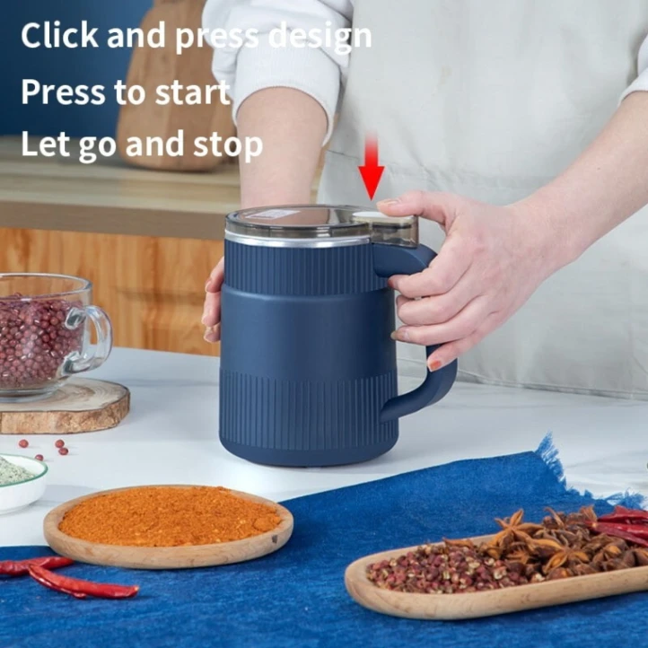 Electric Coffee Grinder, Household Small Powder Grinding Machine, Stainless Steel Electric Spice Grinder Fine Powder Grinder Coffee 4