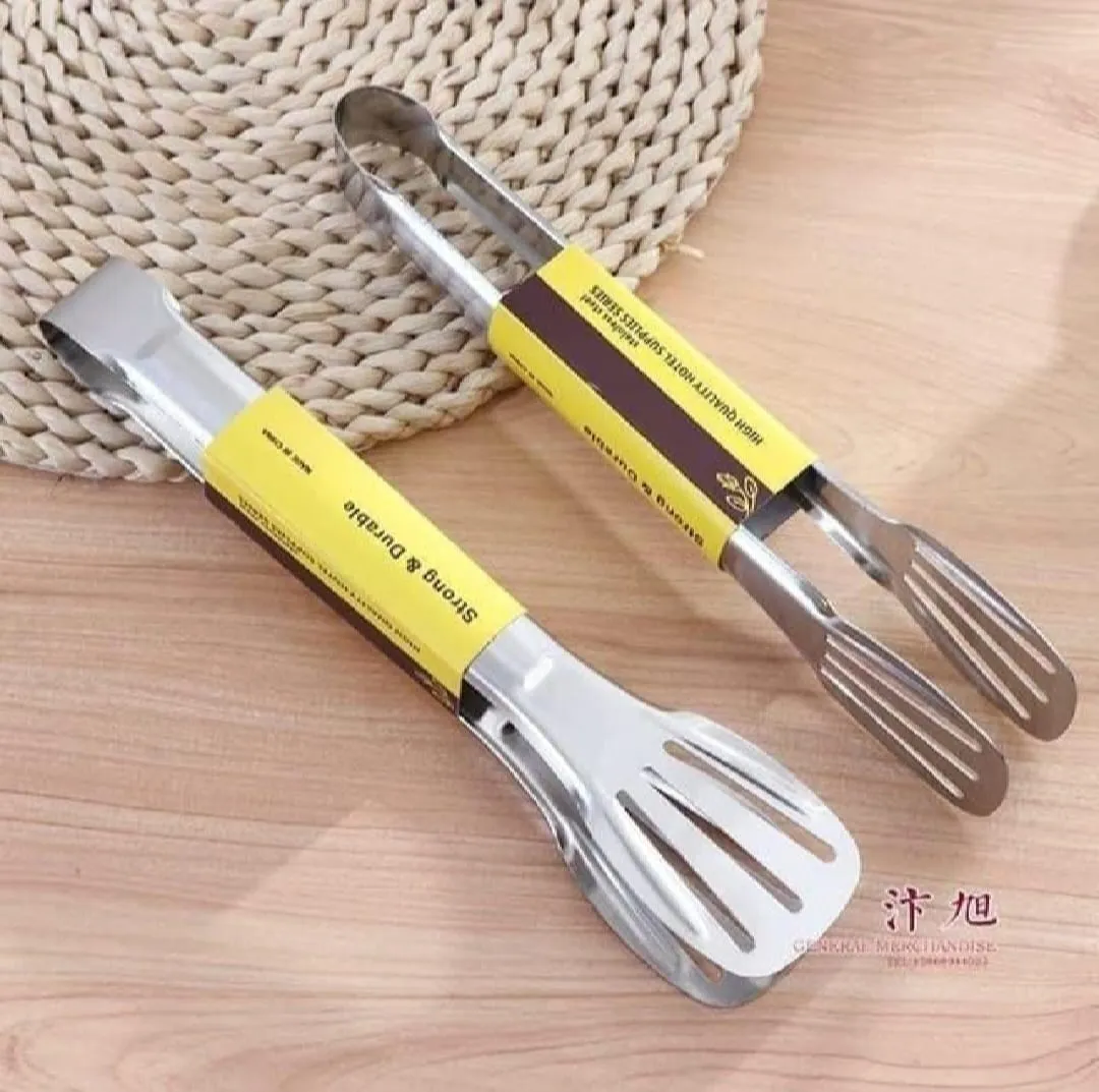Stainless steel meal tong kitchen tong pot cooking tong clip clip clump accessories salads served BBQ tools - Sustainable Option 2