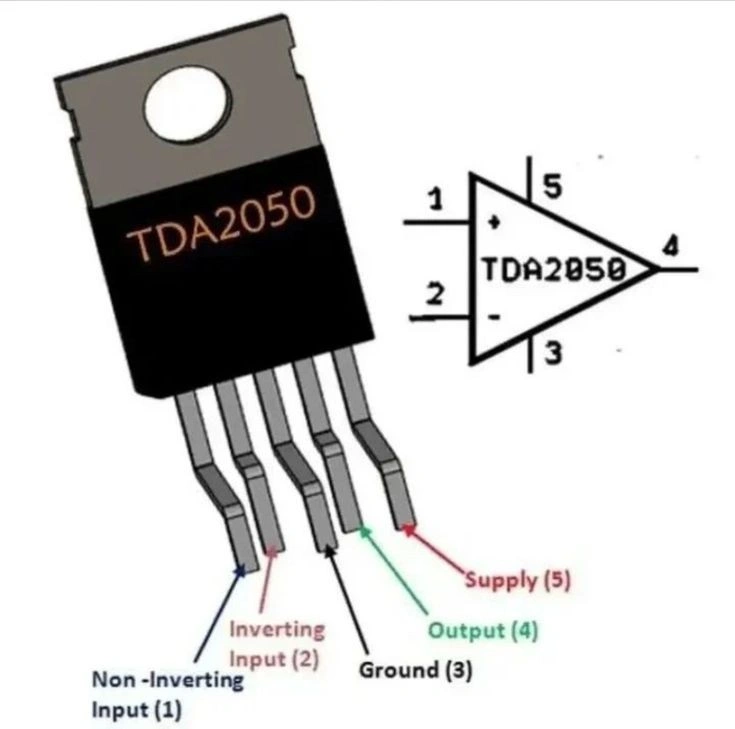 1 pcs TDA2030A TDA2030 18W 5 Pin Audio Amplifier IC TO-220 Package TDA 2030 18 Watt Mono Hi-Fi Audio Power Amplifier IC 4