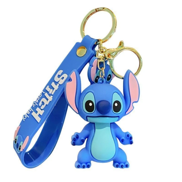 Stitch Keychain Pendant Keyring Bag Gift Rantai Kunci Kids Girls Boys - Lilo &amp; Stich Keychain Kawaii Cute Large Soft Silicone Cartoon 6