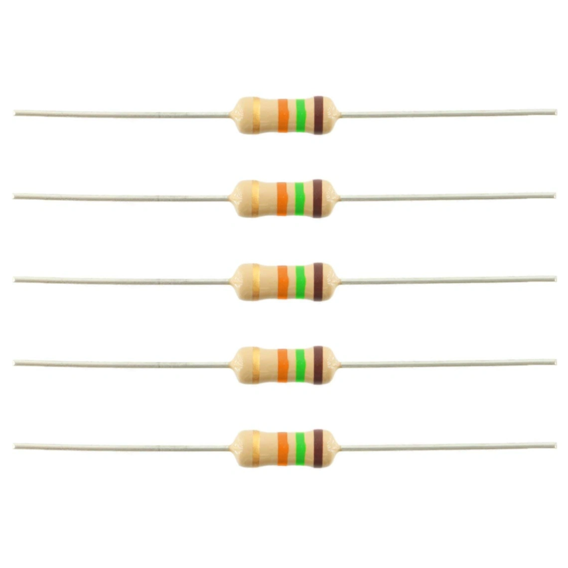 20Pcs 15K ohm Resistor 15K Ohm Carbon Film Resistor 15K Ohm 1/4W Resistance 0.25 Watt 5% Tolerance Fixed Resistors For Passive Components Parts 4