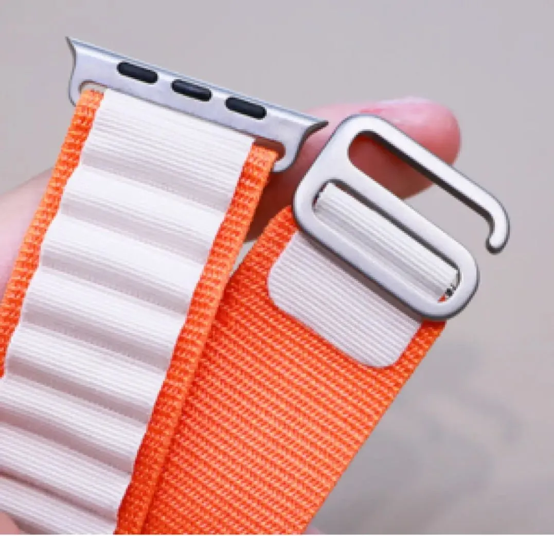 Alpine loop Band Compatible with for Apple Watch Band 42mm 44mm 45mm 49mm for Women Men Adjustable Loop Waterproof Sport Strap for iWatch Series Ultra 8 7 6 5 4 3 only belt 4