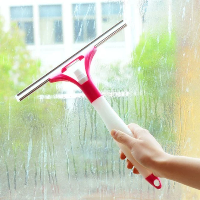 Glass Cleaner Wiper With Spray 4