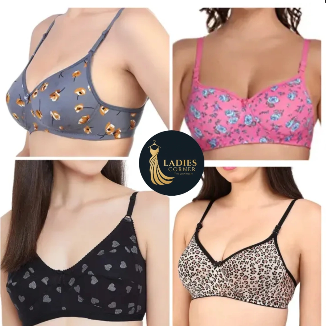 Standard Steach And Qualityful Stretchable Printed Bra For Womens And Girls 5