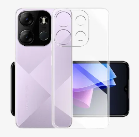 For Tecno Spark Go Pop 7 or Pop 7 Pro 2023 Transparent Slim Soft Back Case Cover 4