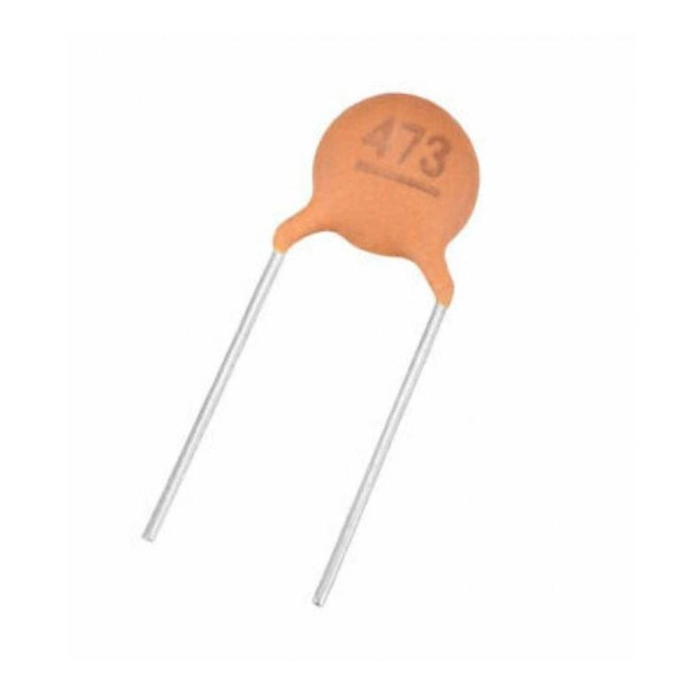 25Pcs- 473pF 50V CERAMIC Capacitor Mini Ceramic Capacitor 473pF 50V Ceramic Disc Capacitor Non-Polarized Through Hole 2 Pin Leads Connections Leg 5