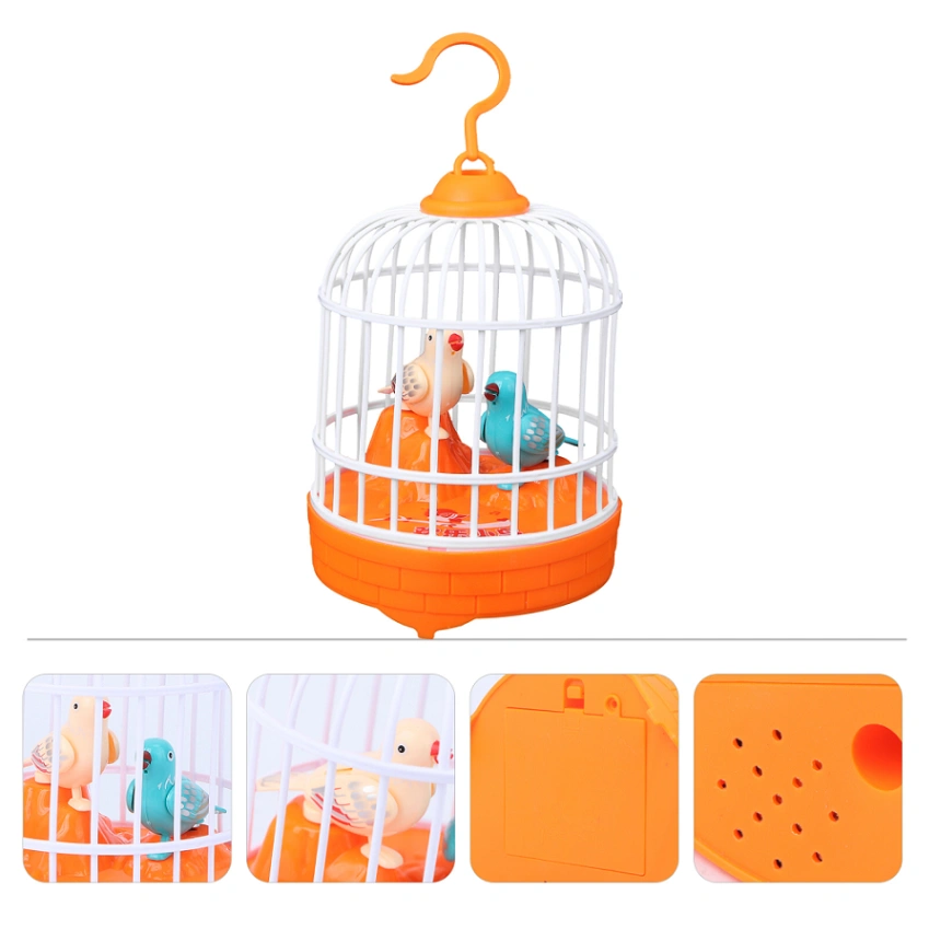 Talking bird, Bird Singing Toys, Mini Voice Control Induction Small Bird Cage Toys 3