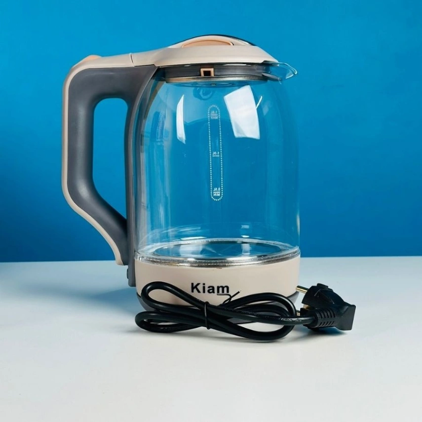 Kiam Electric Kettle BL-002 (1.8 L) With Glass kettle - Automatically turns Off - Automatic Over Heat Protection 2