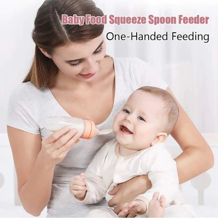 Silicone spoon feeder for baby 1pcs 6