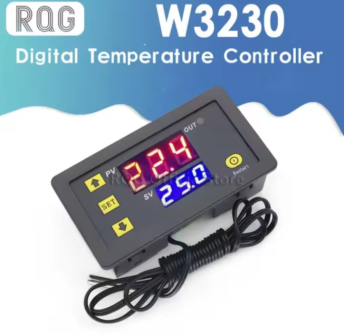 W3230 DC 12V Digital Temperature Controller Thermostat Regulator Heating Cooling Control Sensor Instruments LED Display 1 pcs 2