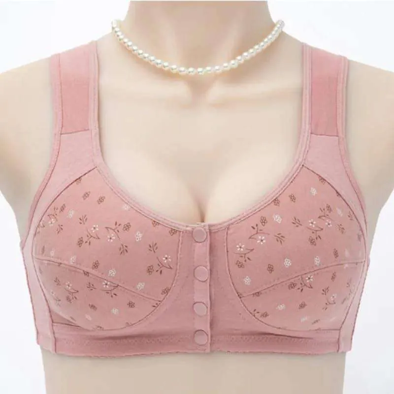 Front Button Bra, Nursing Bra, Front Closure Bra, Women Yoga Sports Bra, Pure Cotton Ultra Soft Bra 4