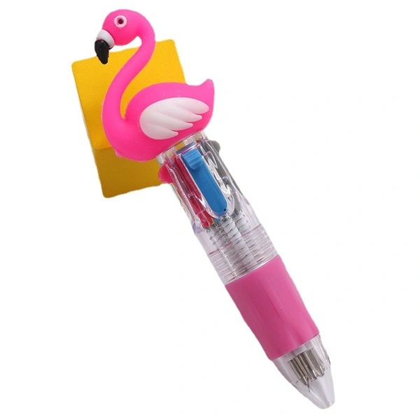 1 pc Pen 4 colors silica gel round beads, portable colored pen multicolored crayons 4