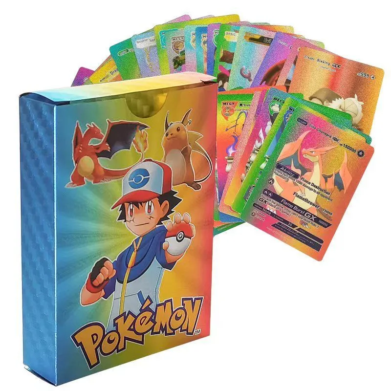 55 Pcs Pokemon Rainbow Cards Rainbow Foil Set English Version 4