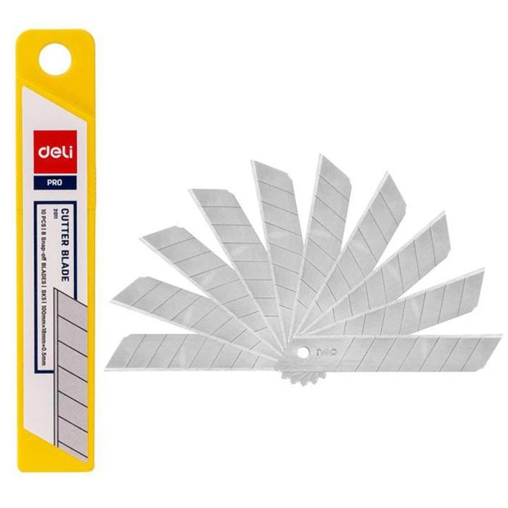 Deli PRO 2011 Anti Cutter Blade, 1 Box-10 Pieces. 4