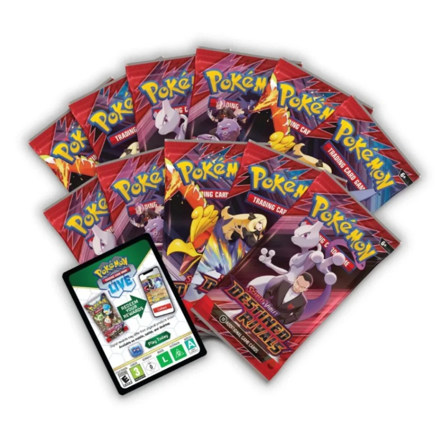 Pokemon TCG Trading Card Game Destined Rivals Booster Pack Box - 4 Packets 40 Cards 3