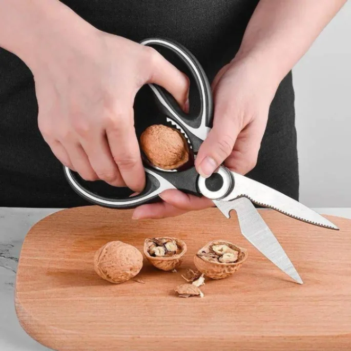 Kitchen Scissor (Black) Heavy Duty Stainless Steel Kitchen Scissors 2