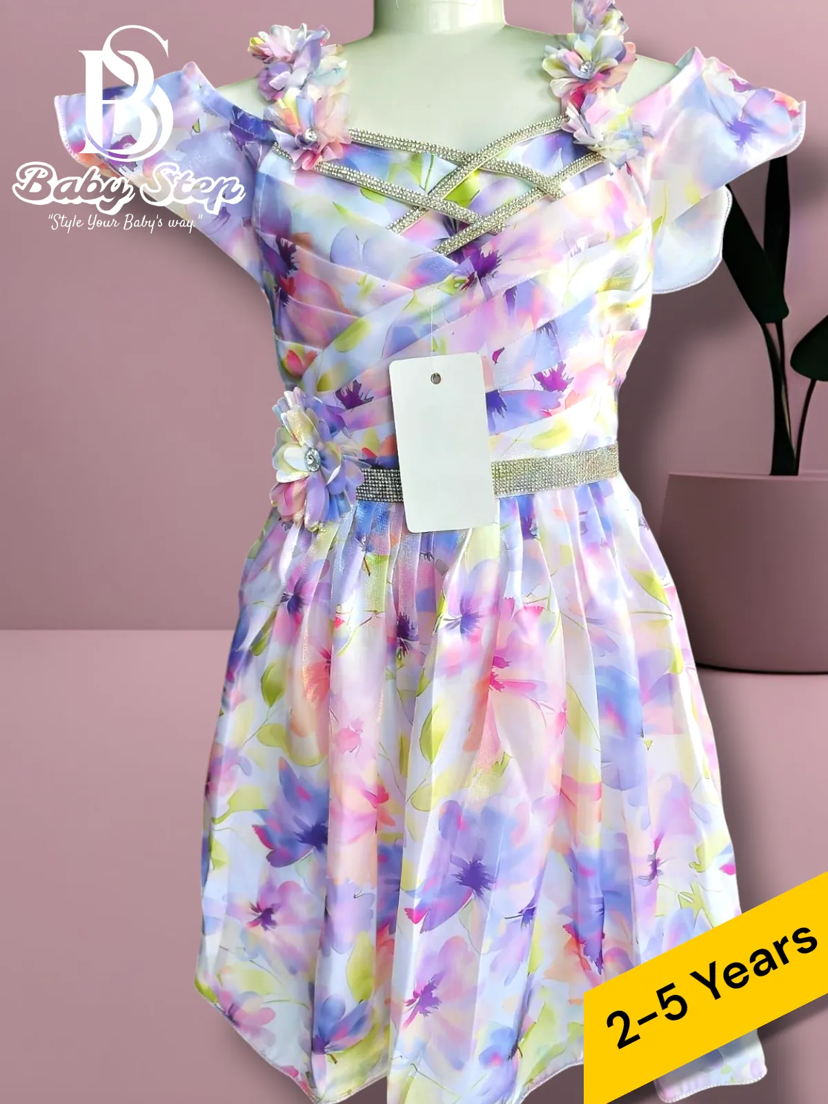 Elegant Floral Princess Dress for Baby Girls 2 5 Years 1