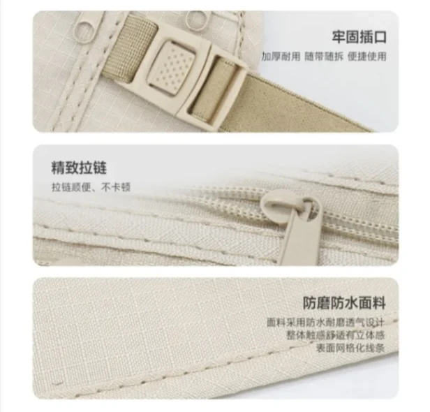 1 pieces Waterproof Anti-theft Invisible Running Waist Bag Multi-functional Ultra-thin Travel Cell Phone Bag For Men Women Cycling Bag (made in china) 3