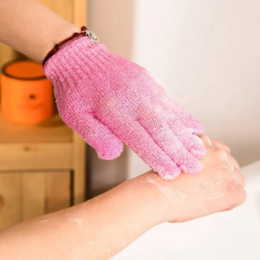 Bath Glove Cleaning Body Massage Sponge Wash Skin Moisturizing SPA Five Fingers Shower Scrub Gloves Foam 5