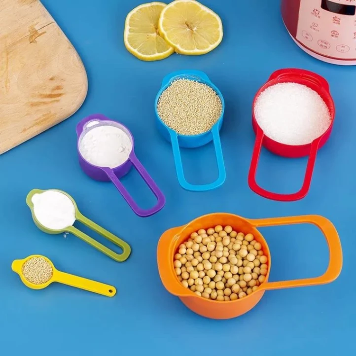 6 Pcs Measuring Cup Set, 6 piece measuring spoon set 3