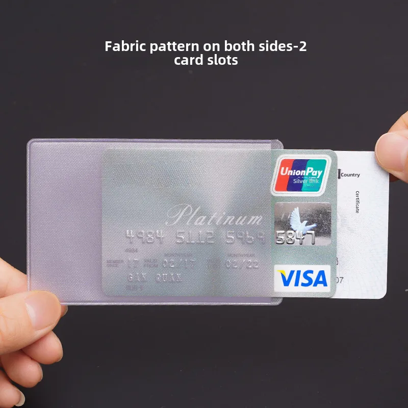 5 pcs transparent pvc card holder 3