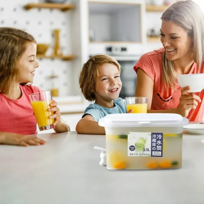 Juice Jar 3.5L, Juice Container Dispenser with Tap 2