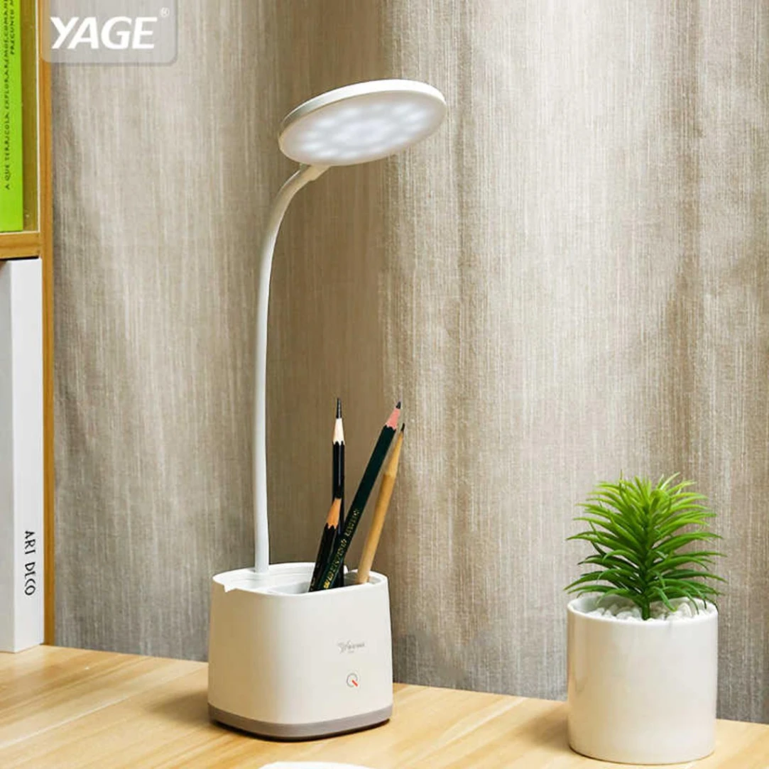 YAGE YG-T109 Table Lamp Pen Holder Desk Lamp Rechargeable USB Reading LED Table light Night Light 2