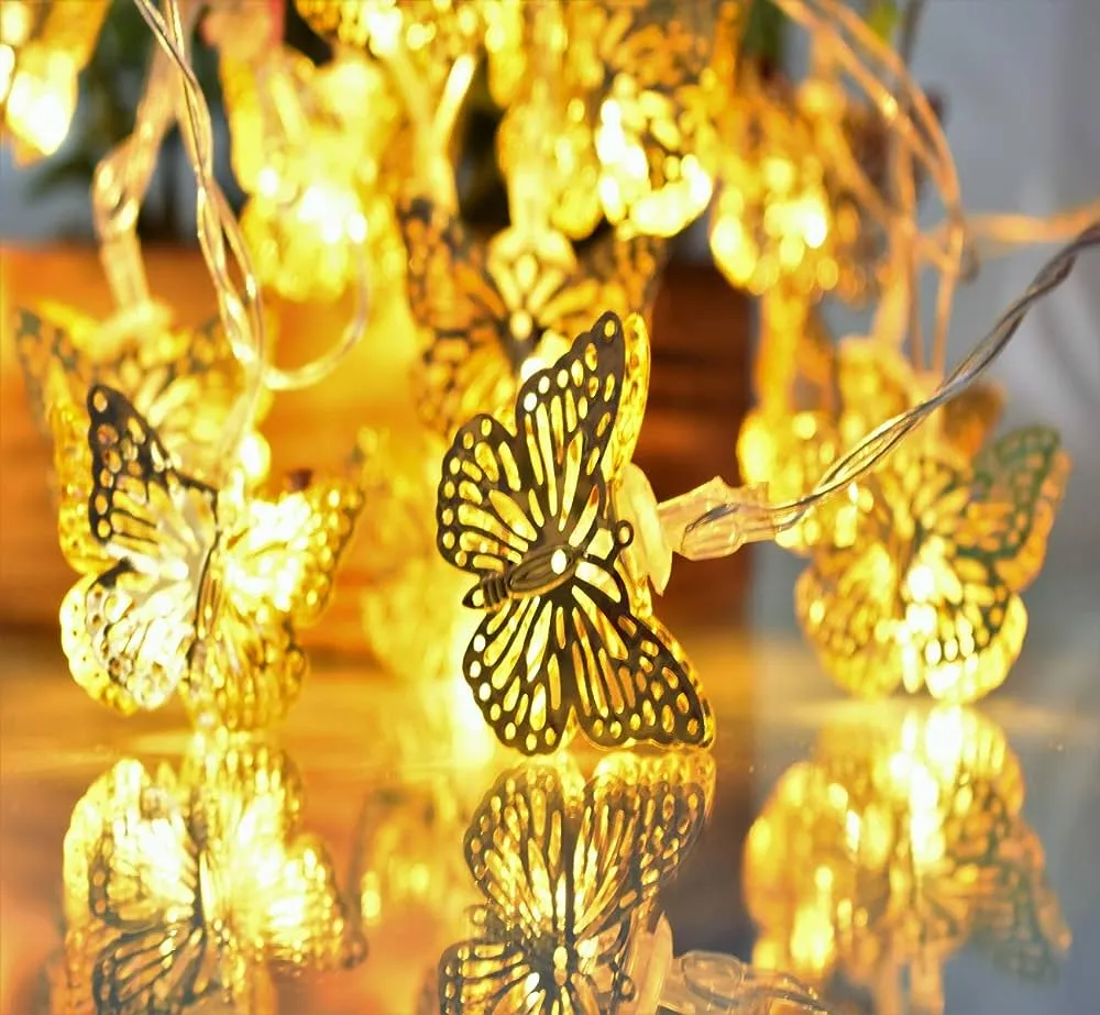 20LED Fancy Butterfly Fairy String Lights for Decoration Outdoor Indoor Decorative Lighting for Garden 3